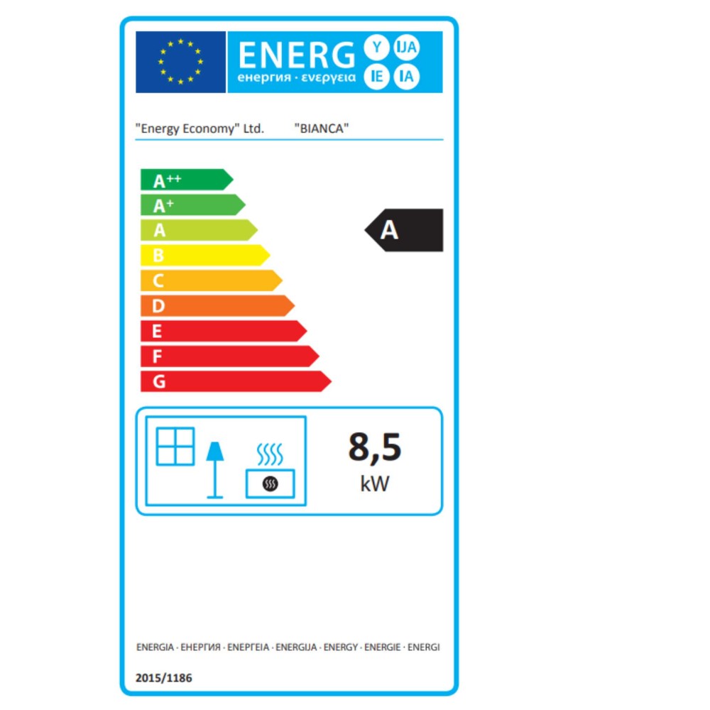 Braskamin Balkan Energy Bianca, 8.5 kW | Luftbraskaminer | Braskaminer |