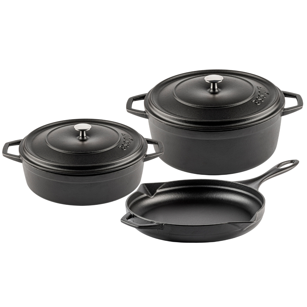 Gjutjärnsset i 3 delar Hosse, Black Onyx | Gjutjärnsset |  |