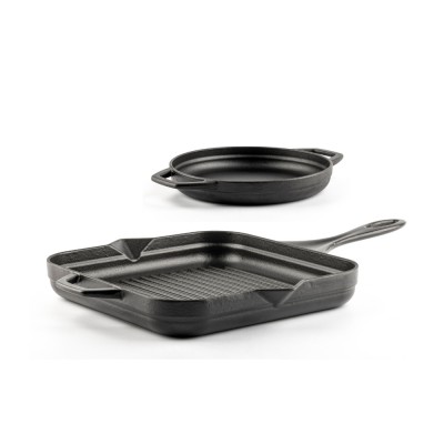 Gjutjärnsset i 2 delar Hosse, Black Onyx - Gjutjärnsset