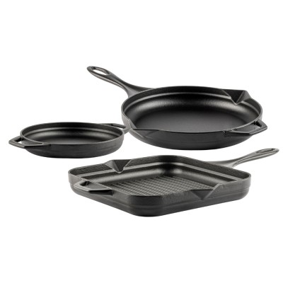 Gjutjärnsset i 3 delar Hosse, Black Onyx - Gjutjärnsset