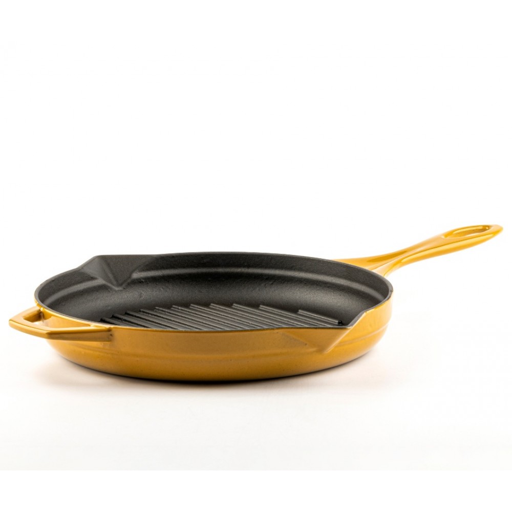 Emaljerad gjutjärnspanna grill Hosse, Dijon, Ф28cm