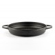 Emaljerad gjutjärnspanna grill Hosse, Black Onyx, Ф22cm | Platt gjutjärnspanna | Gjutjärnspanna |