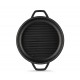 Emaljerad gjutjärnspanna grill Hosse, Black Onyx, Ф22cm | Platt gjutjärnspanna | Gjutjärnspanna |