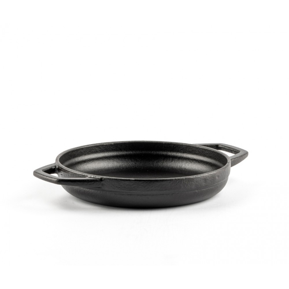 Emaljerad Gjutjärnspanna med två handtag Hosse, Black Onyx, Ф16cm