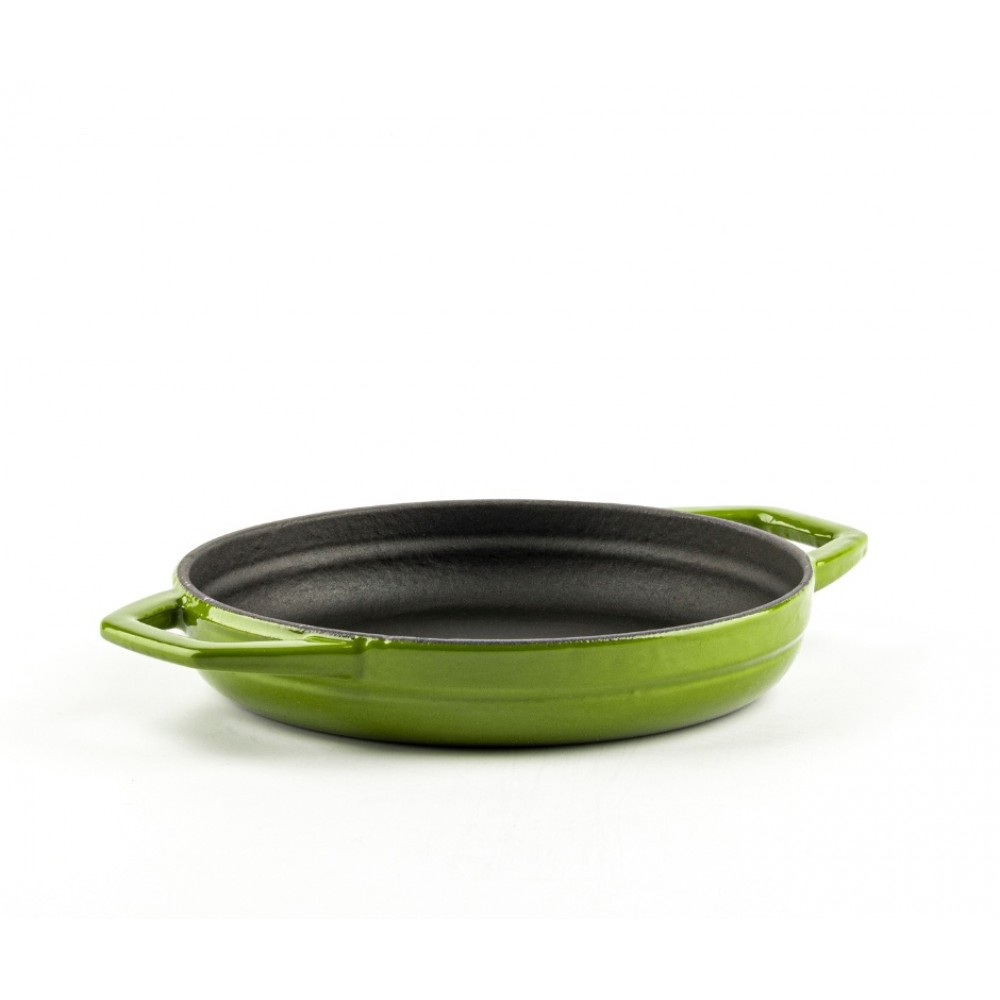 Emaljerad Gjutjärnspanna med två handtag Hosse, Bamboo, Ф16cm