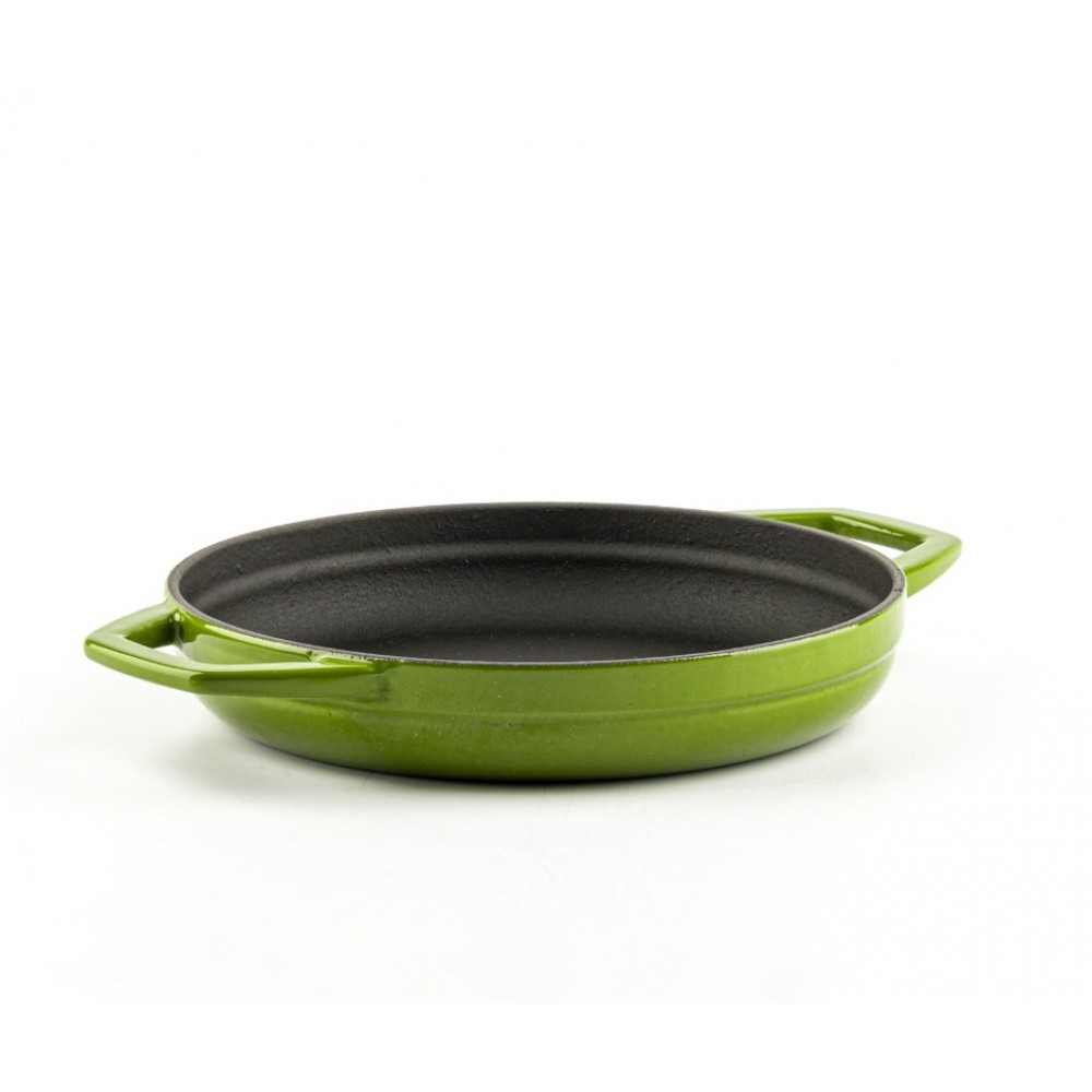 Emaljerad Gjutjärnspanna med två handtag Hosse, Bamboo, Ф19cm