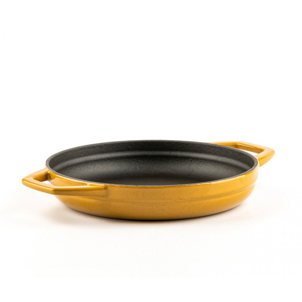 Emaljerad Gjutjärnspanna med två handtag Hosse, Dijon, Ф19cm