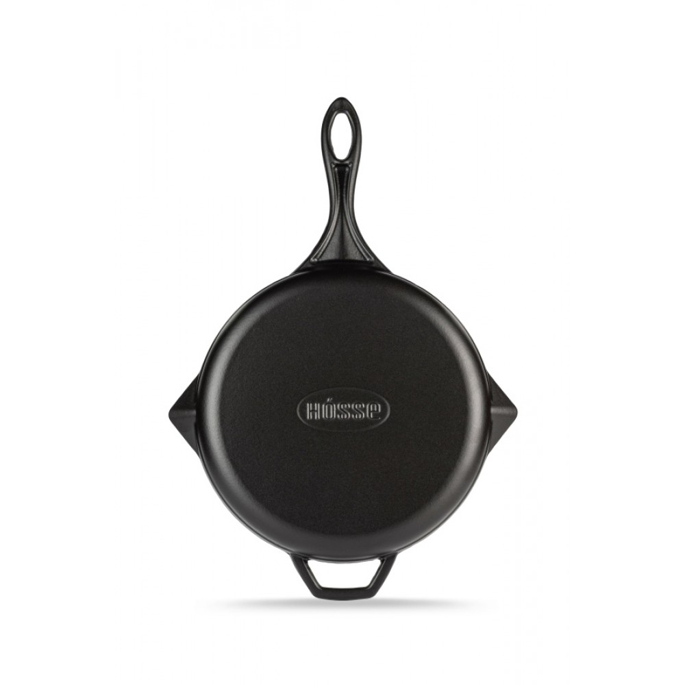 Emaljerad gjutjärnspanna grill Hosse, Black Onyx, Ф24cm | Gjutjärnspanna grill | Gjutjärnspanna |