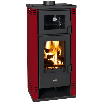 Braskamin med ugn Prity K2 GT F Red, 8.1 kW - Produktjämförelse