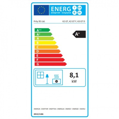 Braskamin Prity K3 GT D Black, 8.1 kW - Produktjämförelse