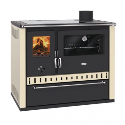 Vedspis med ugn Prity GT, med glaskeramikhäll och drar, 15 kW - Produktjämförelse