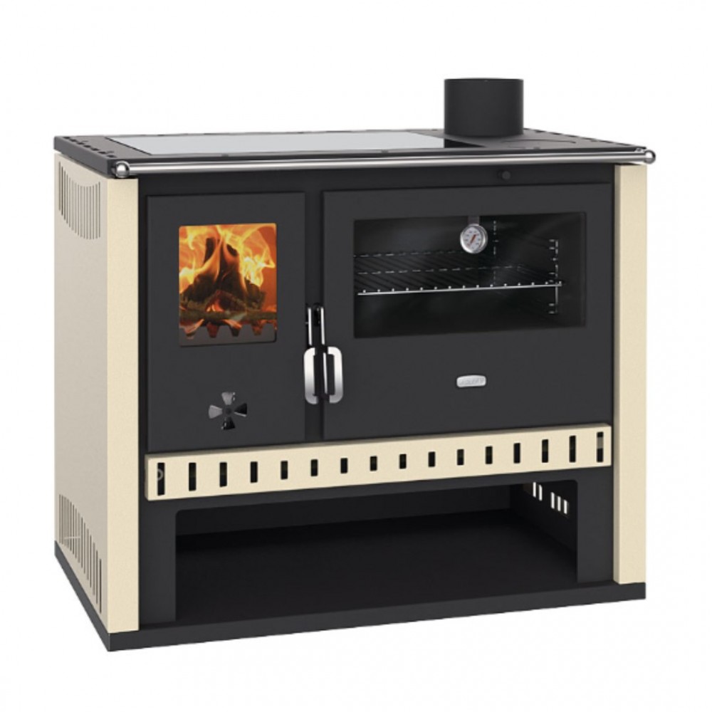 Vedspis med ugn Prity GT, med glaskeramikhäll, 15 kW | Vedspisar / Vedspisar med ugn |  |