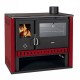 Vedspis med ugn Prity GT Red, med rostfri ugn, 15 kW | Vedspisar / Vedspisar med ugn |  |