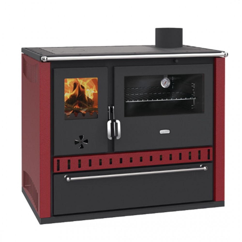 Vedspis med ugn Prity GT Red, med låda, 15 kW | Vedspisar / Vedspisar med ugn |  |