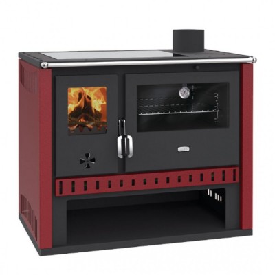 Vedspis med ugn Prity GT Red, med glaskeramikhäll, 15 kW - Produktjämförelse