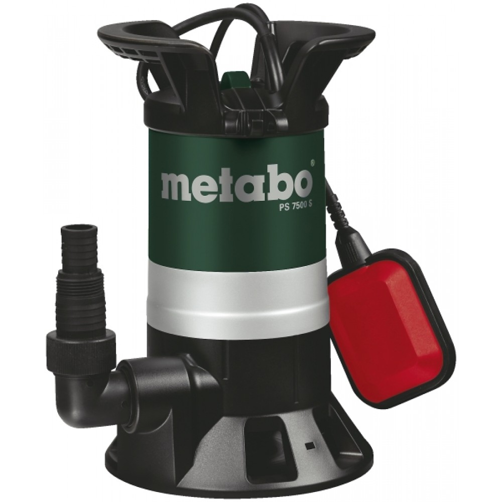Dräneringspump för rent och smutsigt vatten Metabo PS 7500 S, 1 1/4″, effekt 450 W, lyfthöjd 5 m | Dräneringspump | Vattenpump |