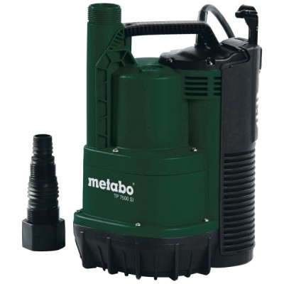 Dränkbar pump för rent vatten METABO TP 7500, effekt 300 W, flöde 7500 l/h, lyfthöjd 6,5 m - Dränkbar pump