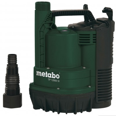 Dränkbar pump för rent vatten Metabo TP 12000 SI, effekt 600 W, flöde 11 700 l/h, lyfthöjd 9 m - Dränkbar pump