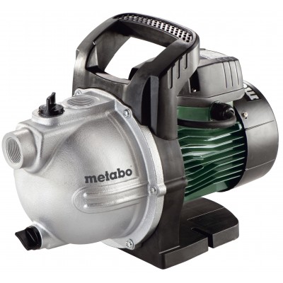 Enfas vattenpump till trädgård för rent vatten Metabo P 4000 G, effekt 1100 W, flöde 4000 l/h, lyfthöjd 46 m - Vattenpump