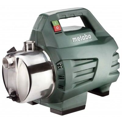 Vattenpump till trädgård för rent vatten Metabo P 4500 INOX, 1″, effekt 1300 W, flöde 75 l/min (4500 l/h), lyfthöjd 48 m - Vattenpump