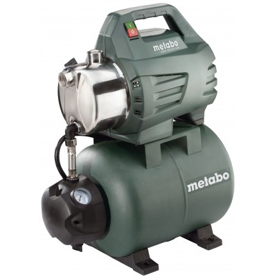 Enfas hydroforpump METABO HWW 3500/25 INOX, effekt 900 W, flöde 3500 l/h, lyfthöjd 45 m, tankvolym 24 l - Hydroforpumpar