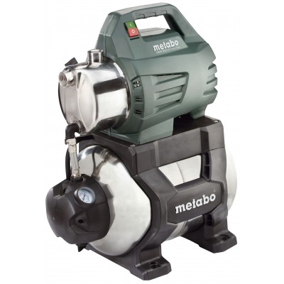 Enfas hydroforpump METABO HWW 4500/25 INOX PLUS, effekt 1300 W, flöde 4500 l/h, lyfthöjd 48 m, tankvolym 24 l - Hydroforpumpar