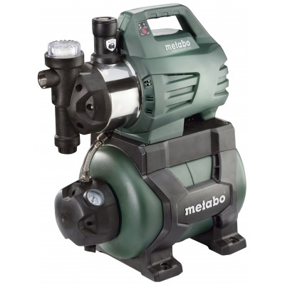 Enfas hydroforpump METABO HWWI 4500/25 Inox, effekt 1300 W, flöde 4500 l/h, lyfthöjd 48 m, tankvolym 24 l - Hydroforpumpar