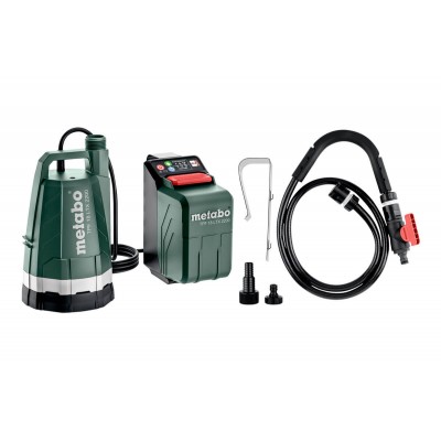 Sladdlös universalpump METABO TPF 18 LTX 2200 SOLO, 1″, 18 V, flöde 2200 l/h, tryck 2,2 bar - Pool pumpar
