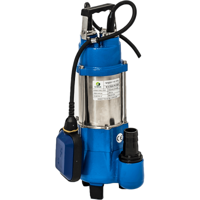Dränkbar dräneringspump för kraftigt förorenat vatten Gmax WQD5-7 med extern flottör – flöde 12 m³/h, effekt 0,37 kW, lyfthöjd 9 m - Vattenpump