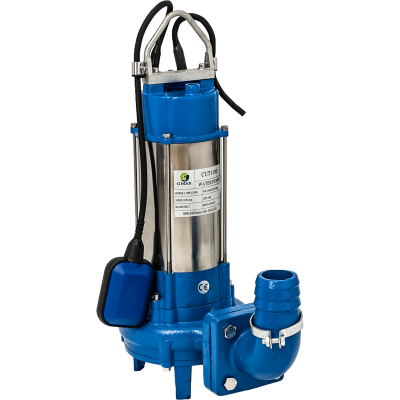 Dränkbar dräneringspump för avloppsvatten med skärsystem Gmax Cut med extern flottör – flöde 21 m³/h, effekt 1,5 kW, lyfthöjd 23 m - Vattenpump