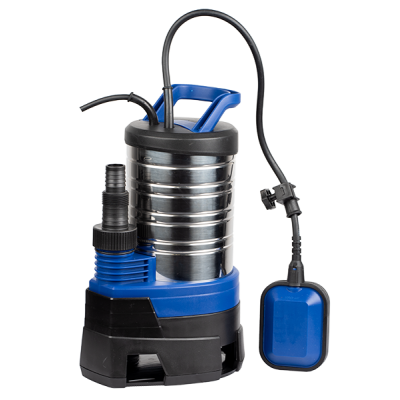 Dräneringspump för smutsvatten Gmax med extern flottör och hölje i rostfritt stål – flöde 13,5 m³/h, effekt 0,75 kW, lyfthöjd 8 m - Vattenpump