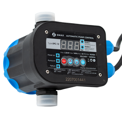 Tryckstyrning EPC-12 med digital display och justerbara tröskelvärden Gmax – storlek 1″, effekt 2,2 kW, frekvens 50–60 Hz, spänning 220–240 V - Produktjämförelse