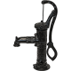 Handpump vatten, manuell Hydro-Fix, svart, längd 640 mm, gjutjärn, storlek 1 1/4″