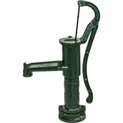 Handpump vatten, manuell Hydro-Fix, grön, längd 660 mm, gjutjärn, storlek 1 1/4″ - Handpumpar vatten