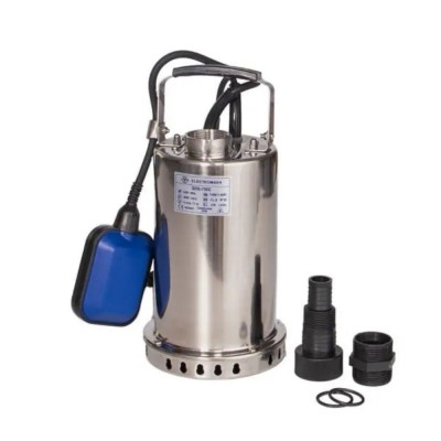 Dräneringspump med extern flottör och hölje i rostfritt stål Electromash QDS-750C, effekt 750 W, flöde 200 l/min, lyfthöjd 11 m, utlopp 1″ - Produktjämförelse
