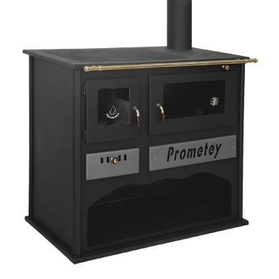 Vedspis med ugn Prometey Practik-L, 11kW - Braskaminer
