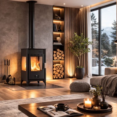 Braskamin Balkan Energy ATS 90-10 3 SIDE, 12.12kW - Braskaminer