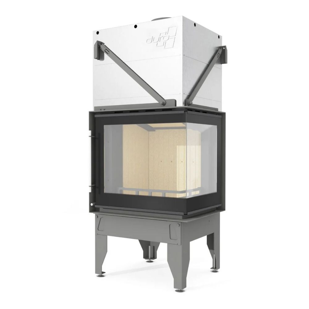 Insatskamin UNIFLAM 660 DURO med kanaler och uteluftsanslutning, höger sida, 10 kW | Braskaminer |  |