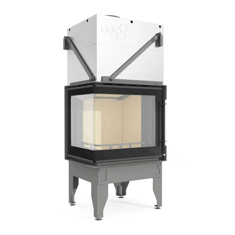 Insatskamin UNIFLAM 660 DURO med kanaler och uteluftsanslutning, vänster sida, 10 kW | Braskaminer |  |