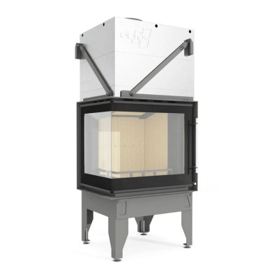 Insatskamin UNIFLAM 660 DURO med kanaler och uteluftsanslutning, vänster sida, 10 kW - Produktjämförelse