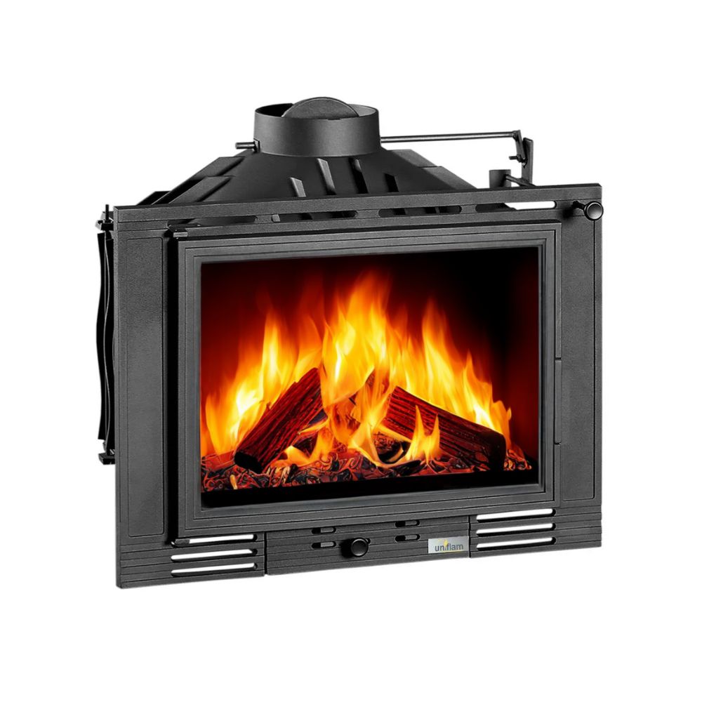 Insatskamin UNIFLAM 700 ECO med spjäll och lufttillförsel, 8 kW | Gjutjärnskaminer | Braskaminer |