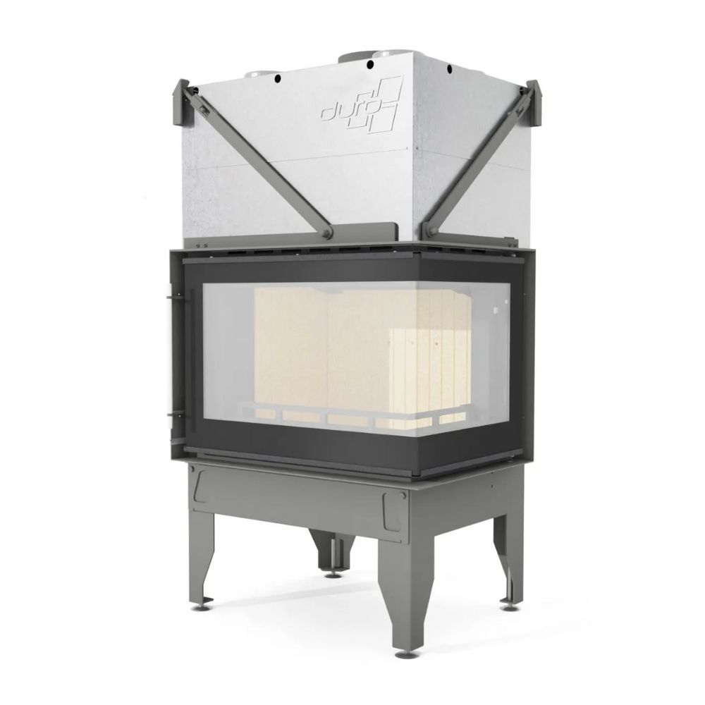 Insatskamin UNIFLAM 760 DURO med kanaler och uteluftsanslutning, höger sida, 10,8 kW | Braskaminer |  |