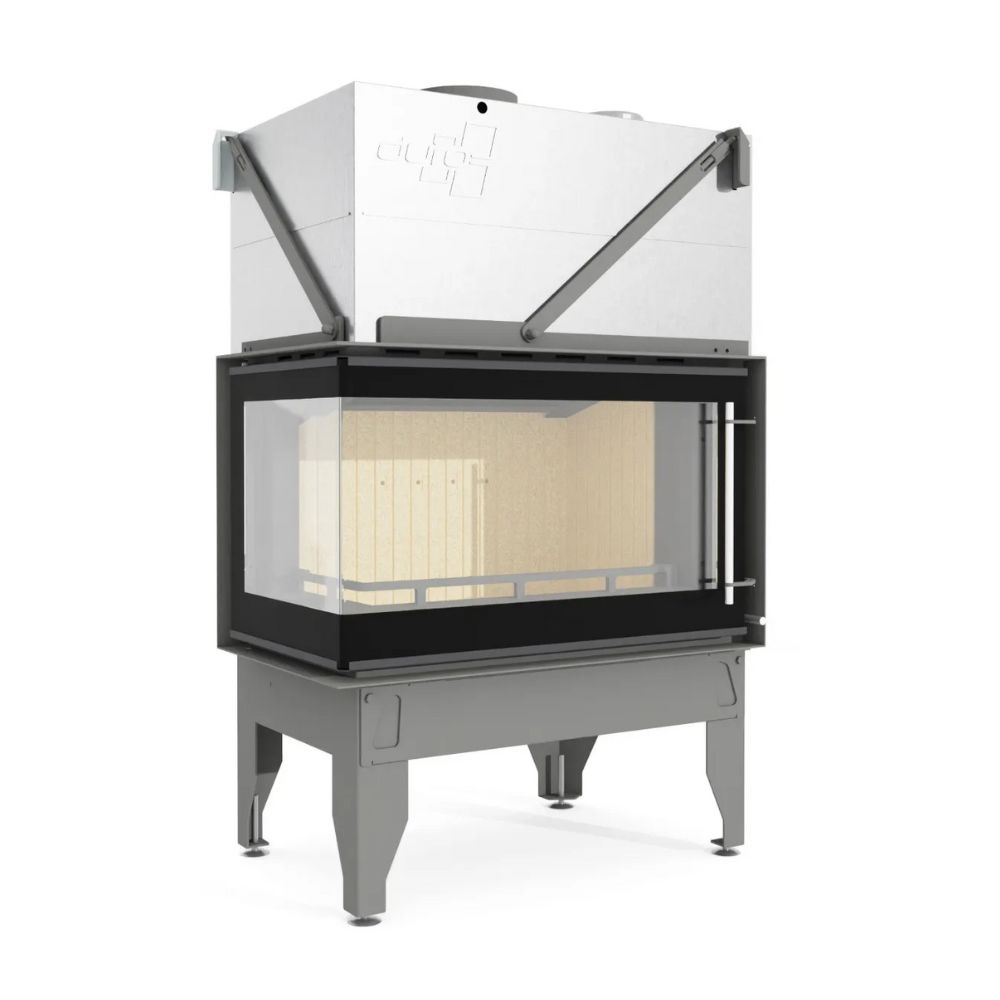 Insatskamin UNIFLAM 860 DURO med kanaler och uteluftsanslutning, vänster sida, 14,1 kW | Braskaminer |  |