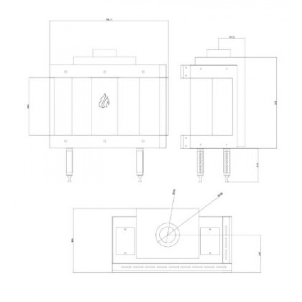 Gaskamin Balkan Energy GAS CORNER 70, 7.8kW | Gaskaminer | Kaminer |