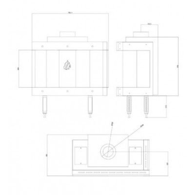 Gaskamin Balkan Energy GAS CORNER 70, 7.8kW - Gaskaminer