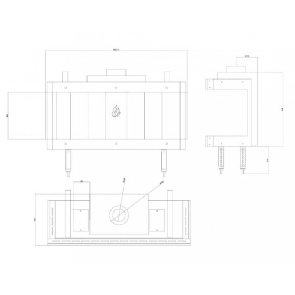 Gaskamin Balkan Energy GAS PANORAMA 100, 10.2kW | Gaskaminer | Kaminer |