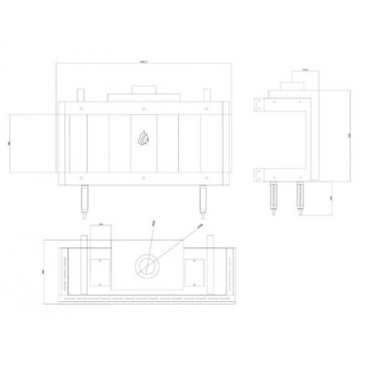 Gaskamin Balkan Energy GAS PANORAMA 100, 10.2kW - Gaskaminer