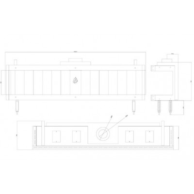 Gaskamin Balkan Energy GAS PANORAMA 200, 17kW - Gaskaminer