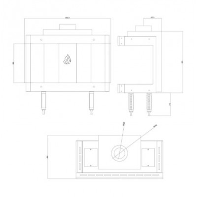Gaskamin Balkan Energy GAS PANORAMA 70, 7.8kW - Gaskaminer
