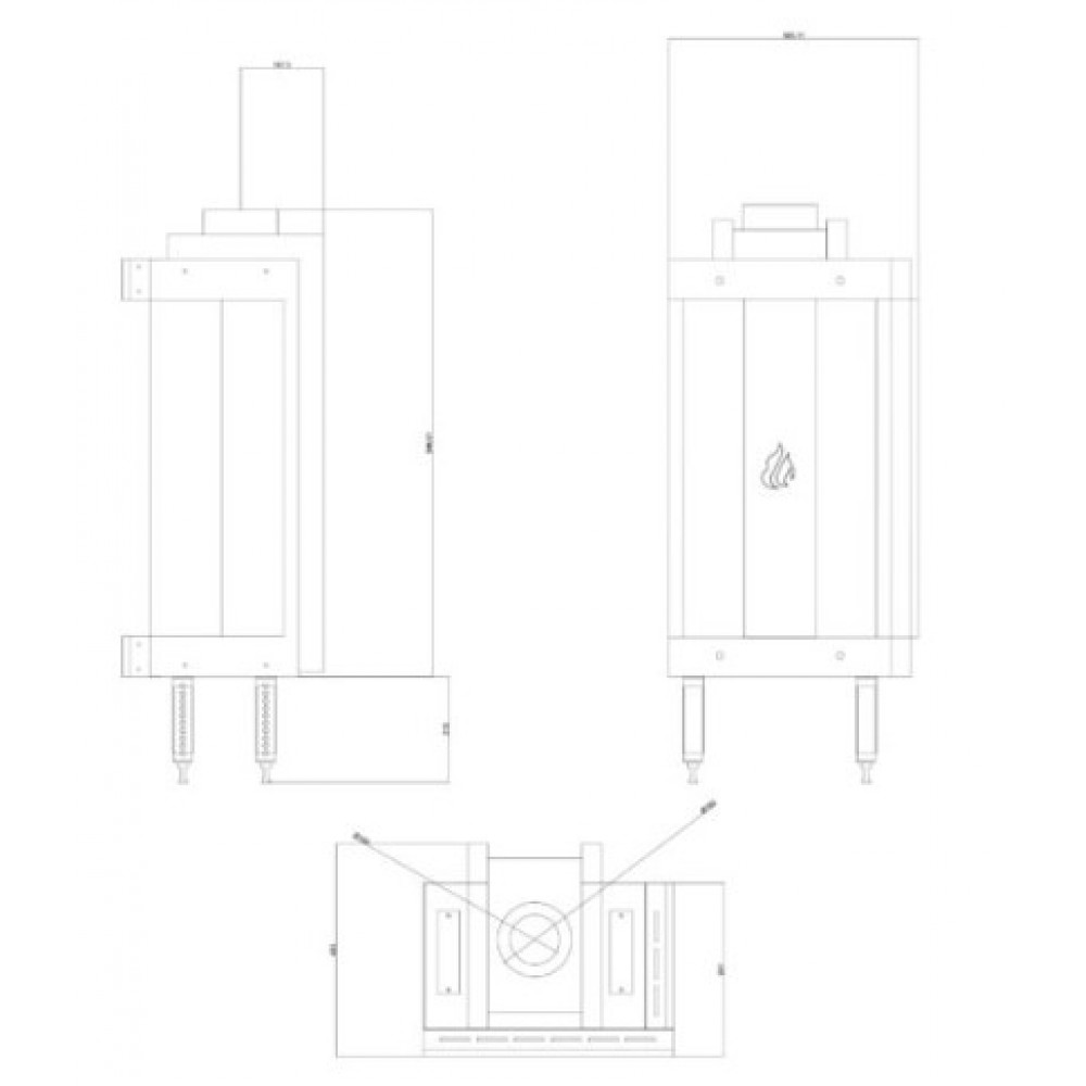 Gaskamin Balkan Energy GAS STANDING CORNER, 3.9kW - 6.0kW | Gaskaminer | Kaminer |